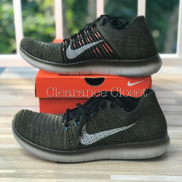 NWT Nike Free Rn Flyknit CRG Khaki М AUTHENTIC - Picture 2 of 7